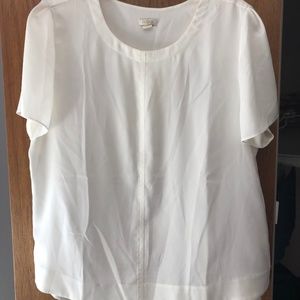 While "Silk" J. Crew SS Top, XL